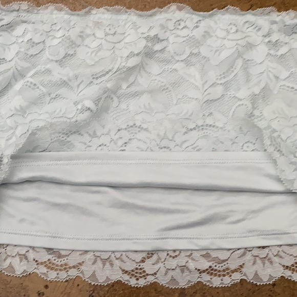 Light Blue Lace Tube Top - Picture 6 of 6